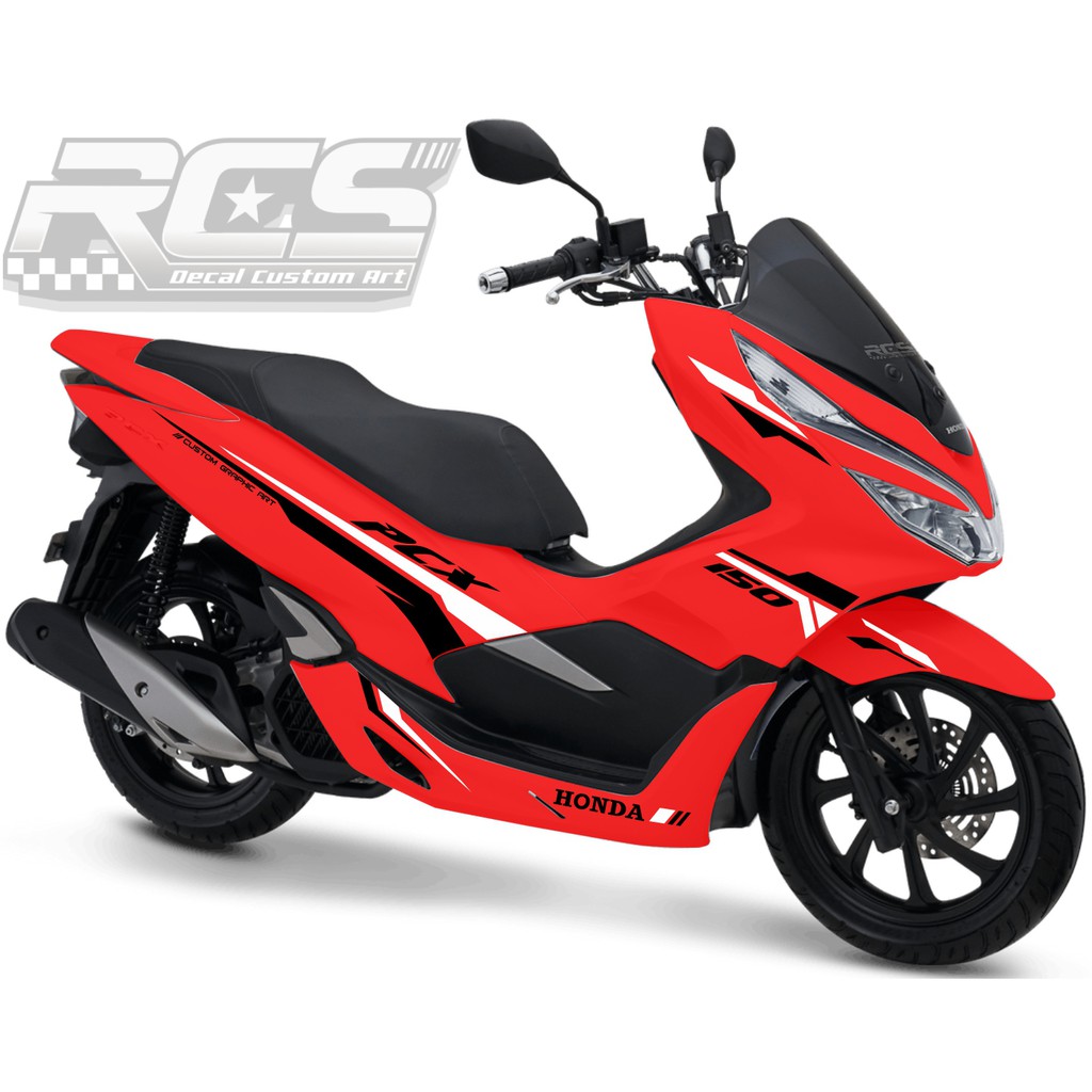 CUTTING STICKER PCX Body Merah