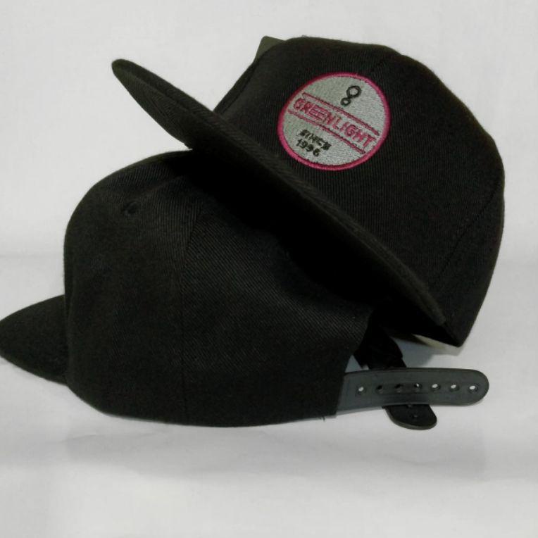 Topi Snapback Distro Hat Volcom Black Topi Hiphop Canvas Pria Cowok Laki Keren Logo Bordir ◦ SLH.26A