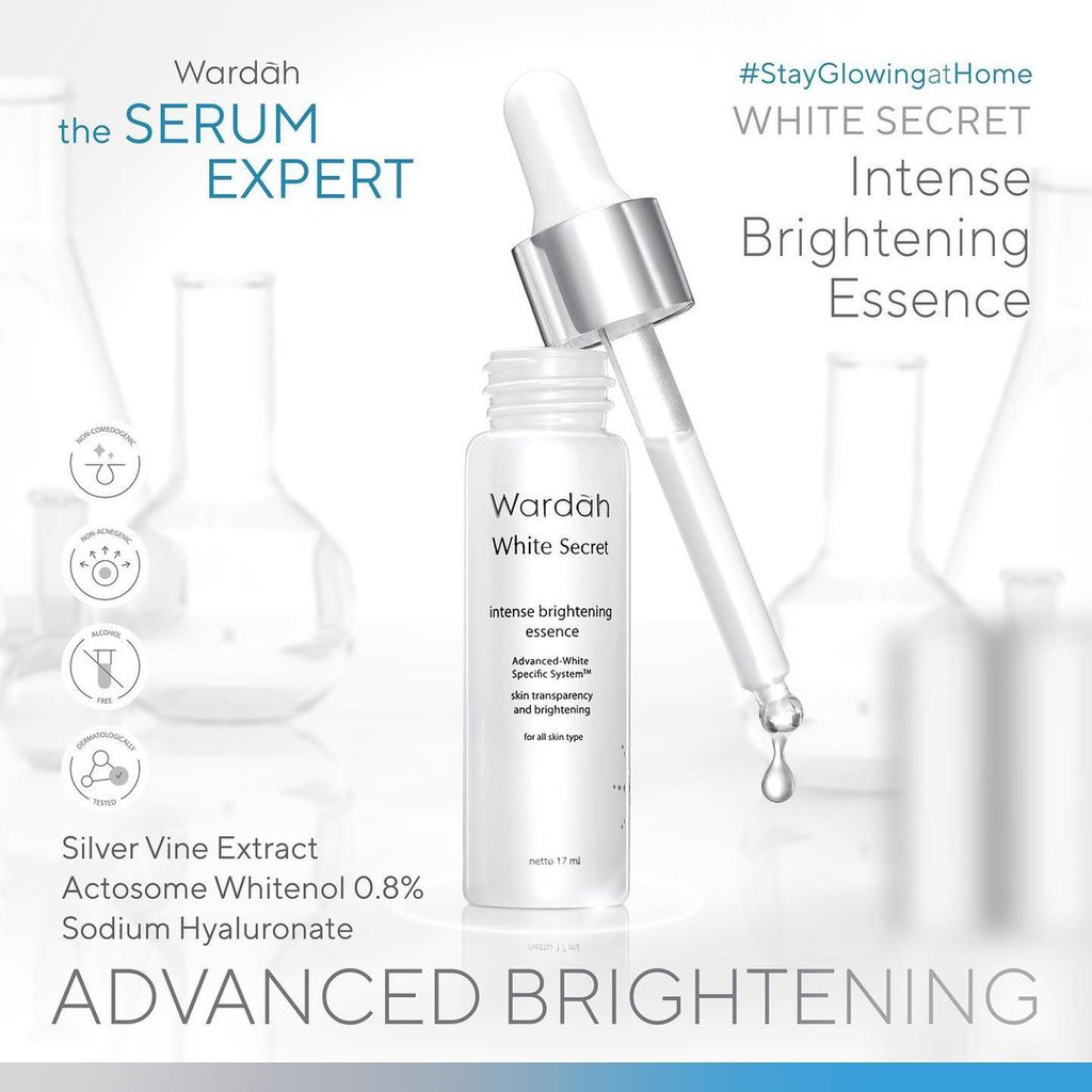 Wardah Crystal Secret Dark Spot &amp; Brightening Serum | Wardah White Secret Intense Brightening Essence