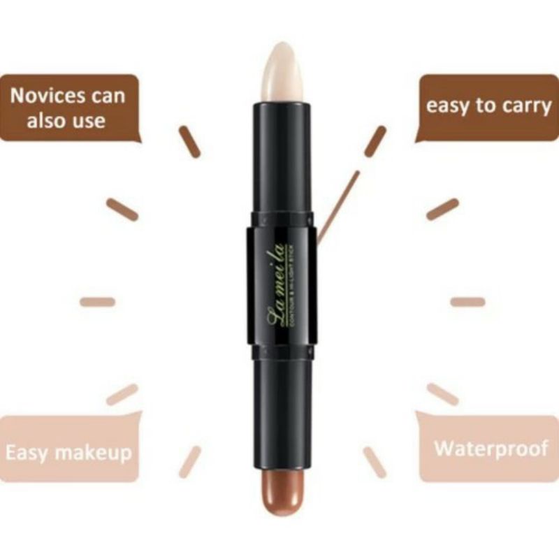 LAMEILA Colour Geometry Face 109 Stick Contour Duo Cocealer Stick 1002