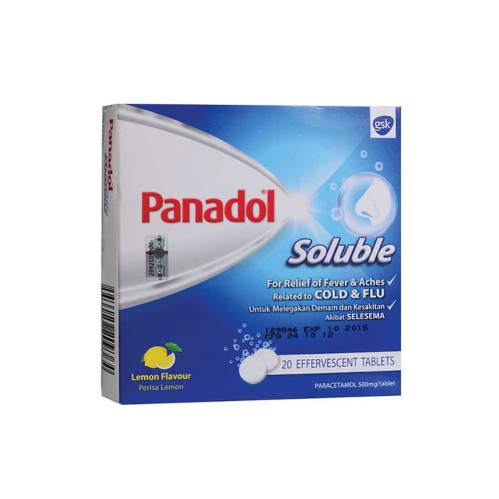 Panadol Malaysia Soluble Perisa Lemon 4 Tablet
