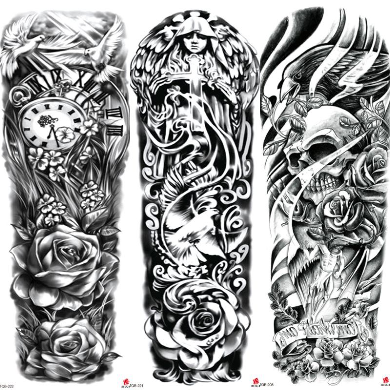 Tatto full arm 2001 terbaru GRATIS BUBLE WRAP MODEL TQB