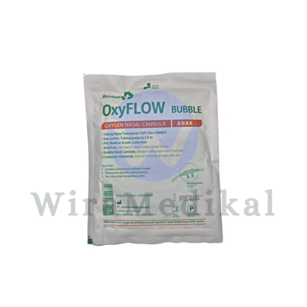 Oxyflow Bubble Nasal Cannula Oxygen/Selang Oksigen Dewasa dan Anak