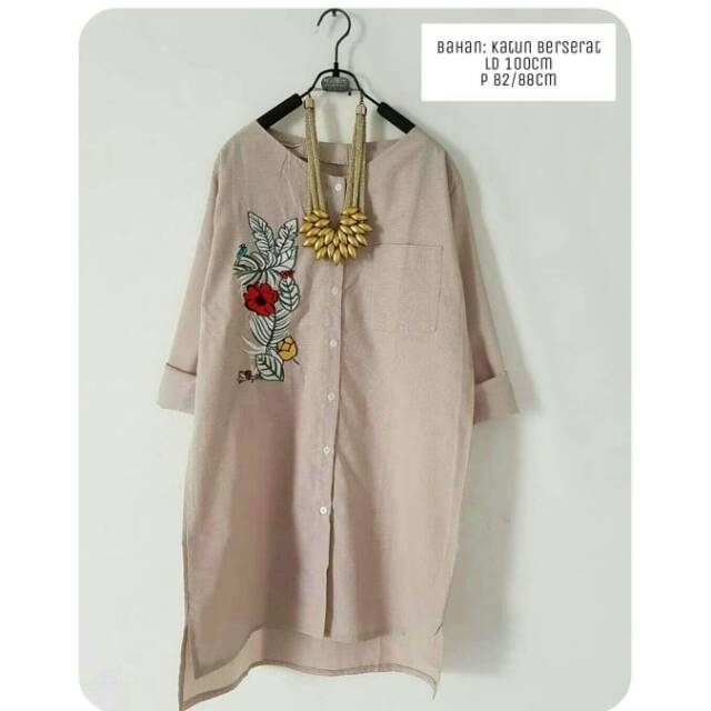 Tunik Bordir Bunga