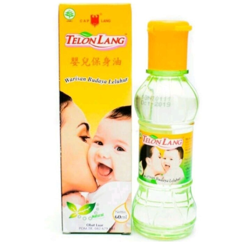 Telon Lang 60 ml/ Minyak telon bayi caplang