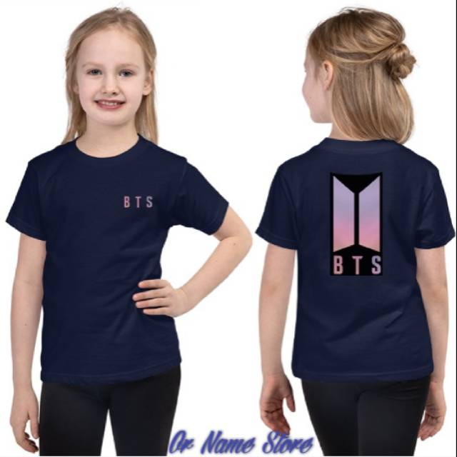 Baju Kaos fashion anak logo BTS