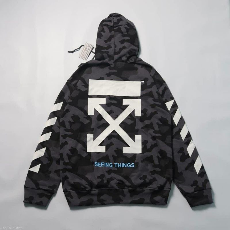 OFF WHITE  CAMO ARMY PREMIUM HOODIE ORIGINAL