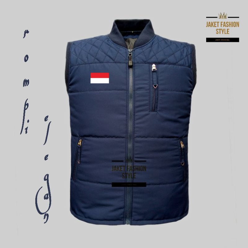 Jaket Rompi Pria Pengendara Motor Touring Pelindung Dada Tebal Anti Angin / Jaket Rompi Olahraga Out