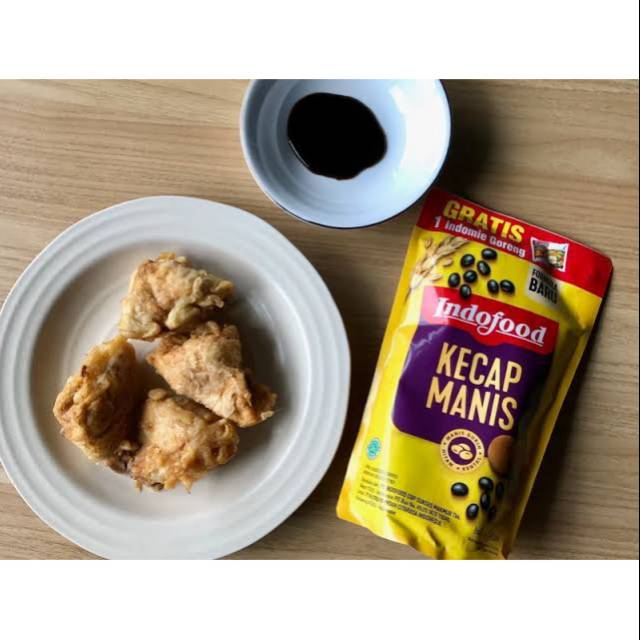 

Indofood Kecap manis pouch 520 ml bonus indomie goreng