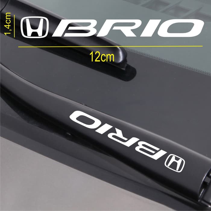 Stiker Wiper Mobil Logo Honda Brio - Car Decal Sticker