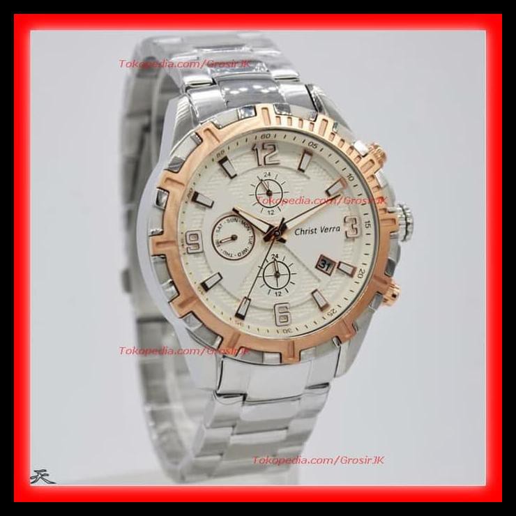 Barang Baru Ready Stock Jam Tangan Christ Verra Pria | Jam Christ Verra Cowok Ori Berkualitas