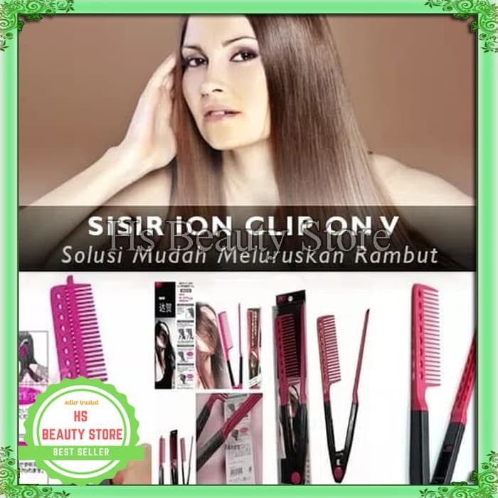 SISIR RAMBUT PERLENGKAPAN SALON SISIR ION V SISIR PELURUS RAMBUT