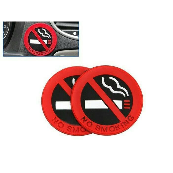 Stiker Peringatan no smoking dilarang merokok Sticker gambar Tempel Perekat