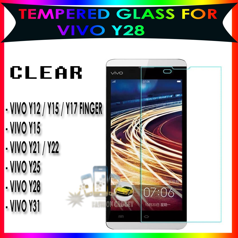 TEMPERED GLASS VIVO Y12 VIVO Y15 VIVO Y17 FINGER VIVO Y21 VIVO Y22 VIVO Y25 VIVO  Y28 VIVO Y31 ANTI GORES KACA TEMPER GLASS