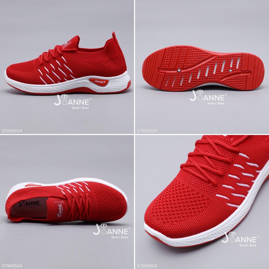 JOANNE Sepatu Wanita FlyKnit Sneakers Shoes #STM0924 ORIGINAL