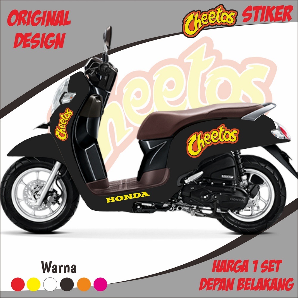 BISA CUSTOM NAMA /Sticker Scoopy CHEETOS Satu Set /all varian