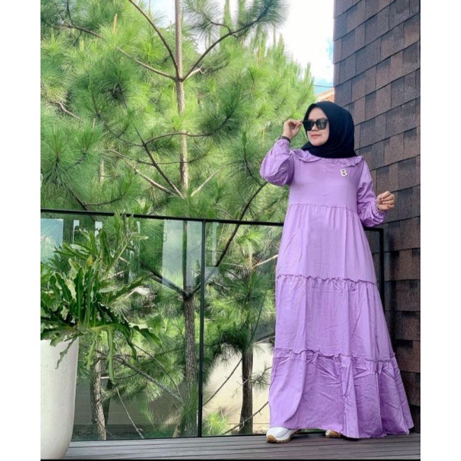 TERLARISS!!! GAMIS RAYON SUSUN MODEL KERAH REMPEL