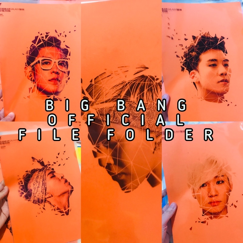 BIG BANG YG OFFICIAL CLEAR FILE FOLDER G-DRAGON TAEYANG TOP DAESUNG SEUNGRI ALIVE GALAXY