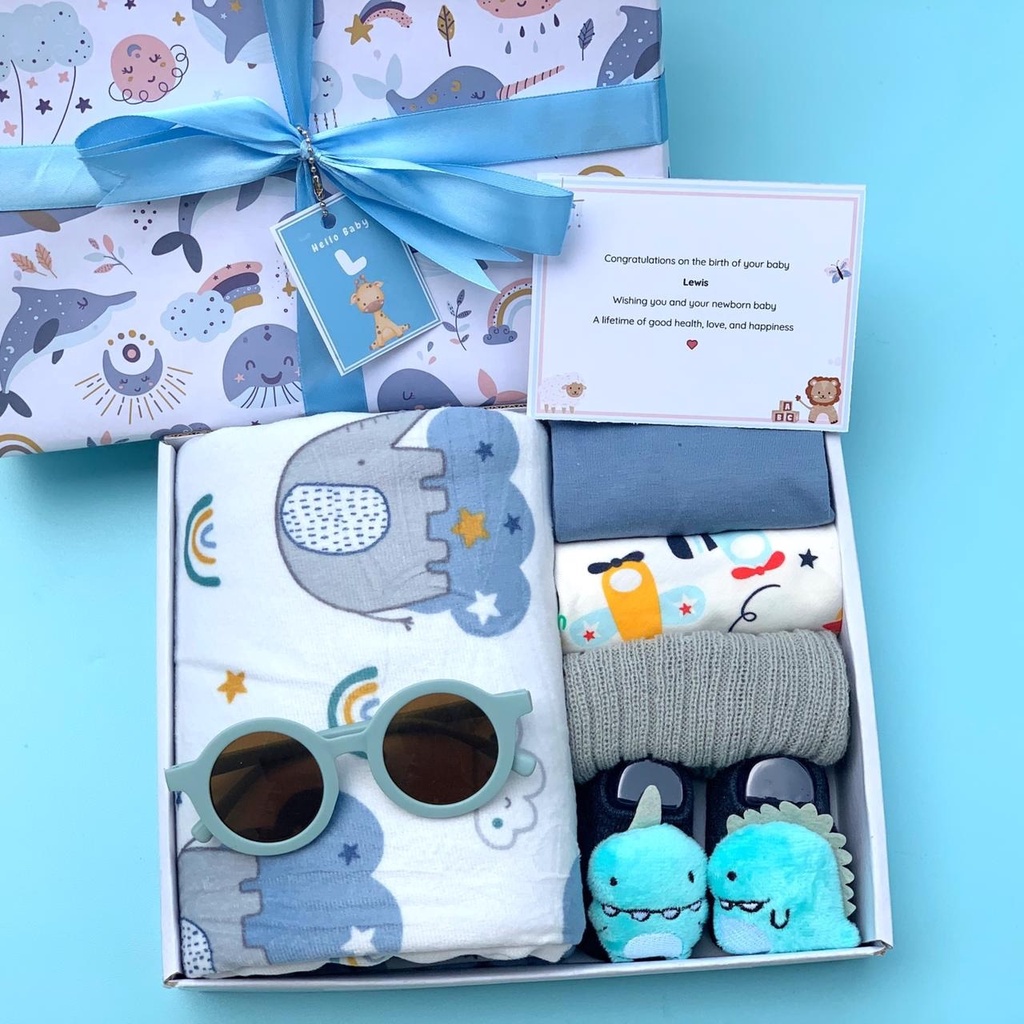 Hampers Bayi Hamper Baby Girl Boy Kado Hadiah Lahiran Perempuan Laki Laki Gift Set Newborn Babygift Perempuan Laki-Laki Parcel Box Kotak Premium Eksklusif Kertas Bungkus Kado Lillegifts Baju Jumper Topi Sepatu Kaos Kaki Bandana Slabber Bib