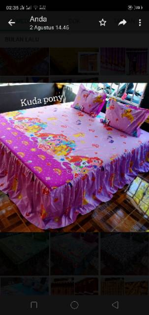 Sprei rumbai homemade doraemon star rumbai kudapony