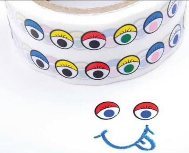 

Cute Self-adhesive Paper Eye Stickers Roll - Stiker Mata - Craft - Kerajinan Tangan