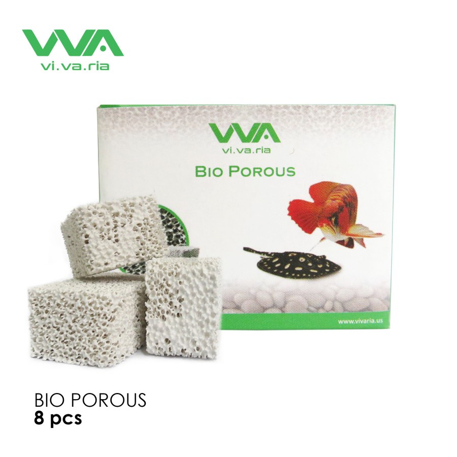 Vivaria Bio Porous isi 8pcs (Media Bakteri/Rumah Bakteri Aquarium) untuk Air Laut dan Tawar - kapasi