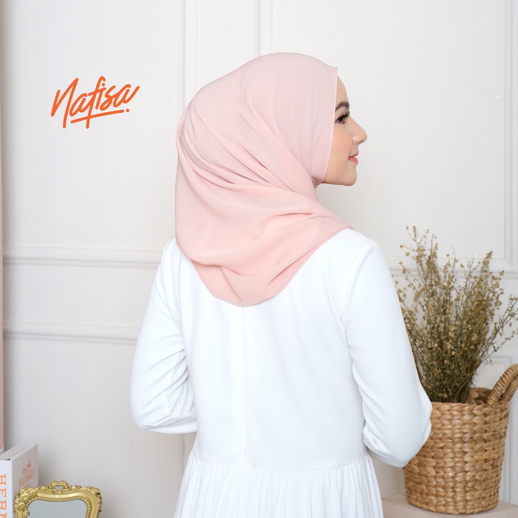 Pashmina Premium Nafisa CYRA Bahan Cerutti &amp; Jasmine | Hijab Pashmina Premium Panjang Pashmina 75 x 180 cm