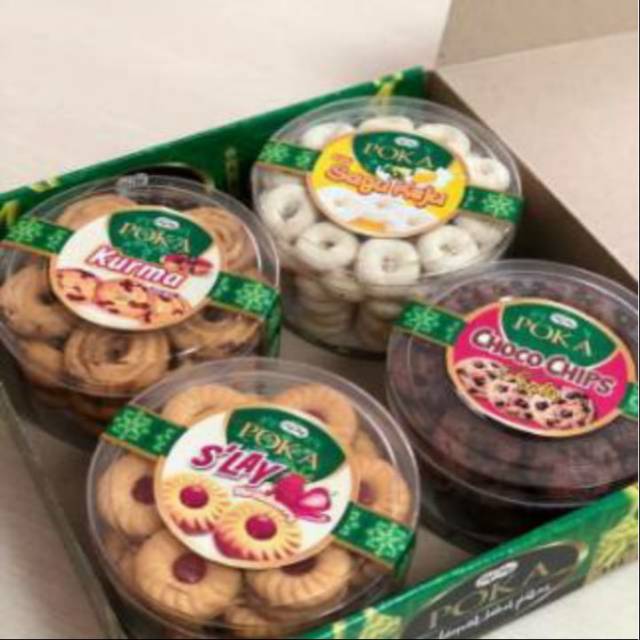 

Paket kue lebaran 4 toples100% real Pict, 250gram per pcs