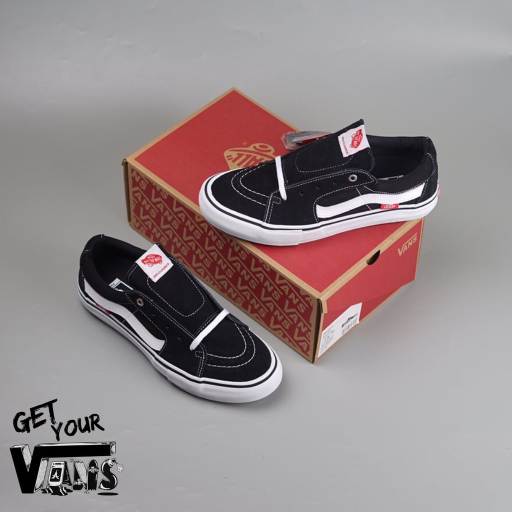 Vans Sk8 Low Pro Black White Original 100% Bnib