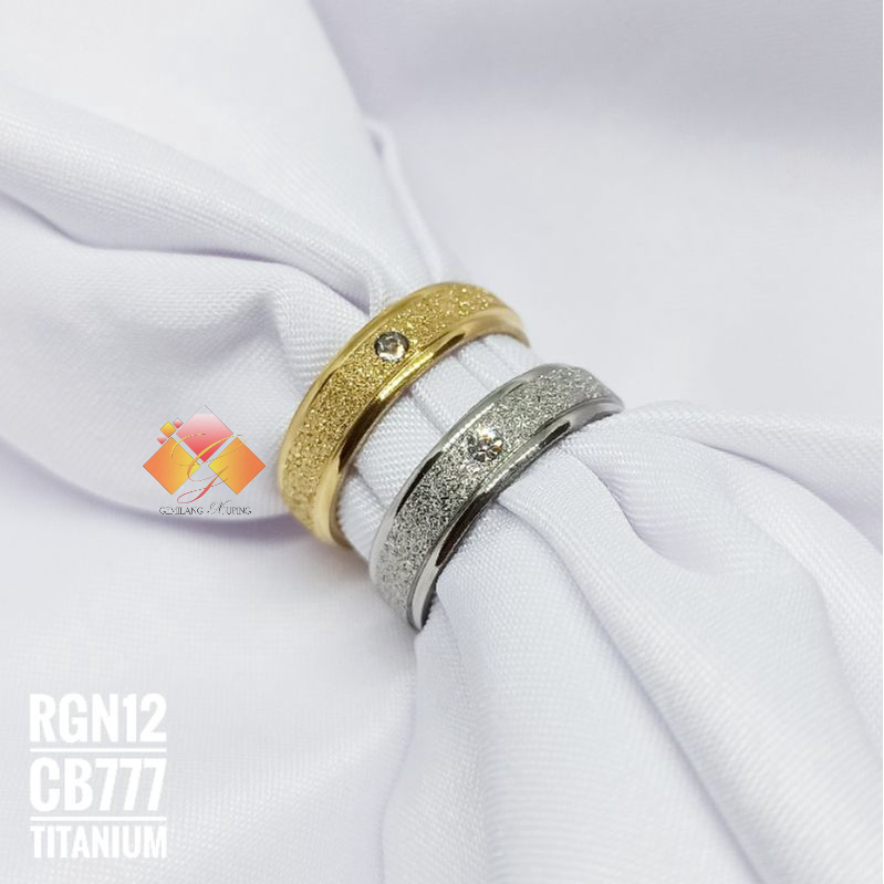 Cincin Titanium Pasir Mata CB777/RGN12 (5mm)