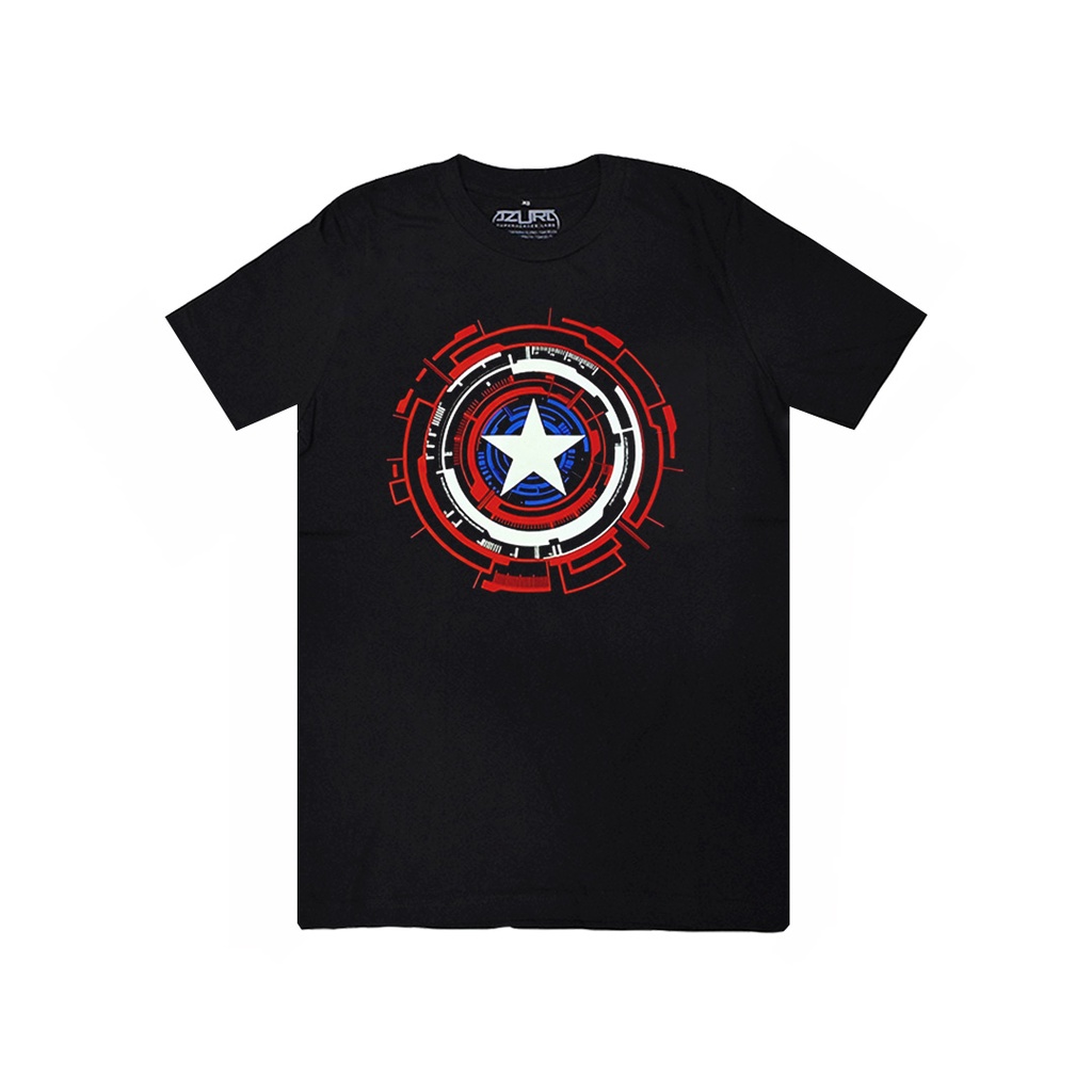 Anak Kaos Azura Superheroes Capt Tameng Bercak Hitam-2