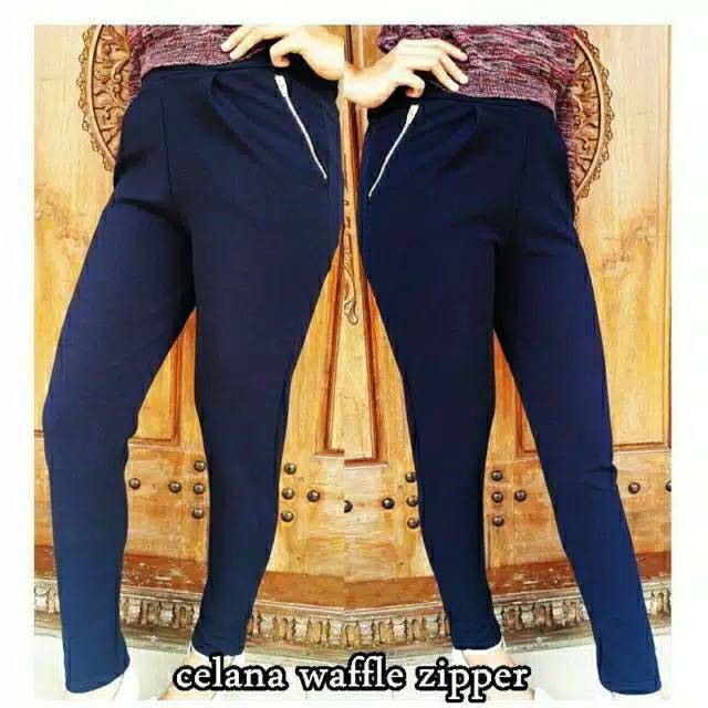 CELANA LUNA RESLETING SIZE STANDAR BAHAN CREPE//ZIPER PANTS_ muat bb 40-60 kg