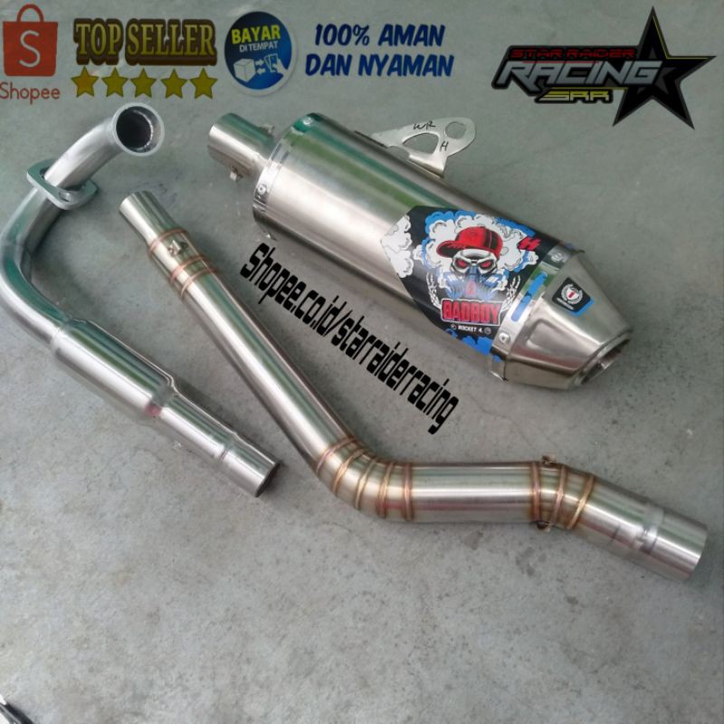 Knalpot norifumi badboy untuk motor crf150,klx150 dtraker150,wr155