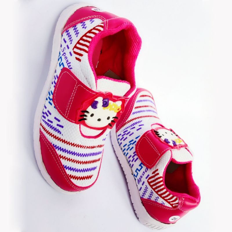 Sepatu anak perempuan/cewek SD dan TK lucu Hello Kitty 26-30