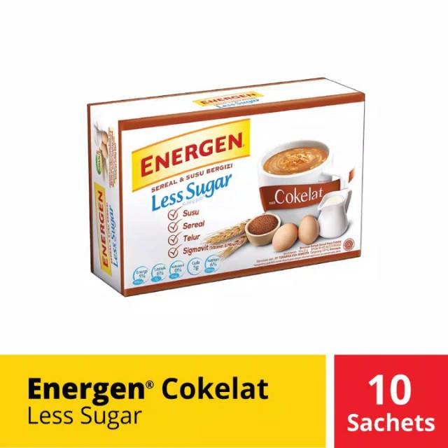 Energen Cokelat Less Sugar @10sachet