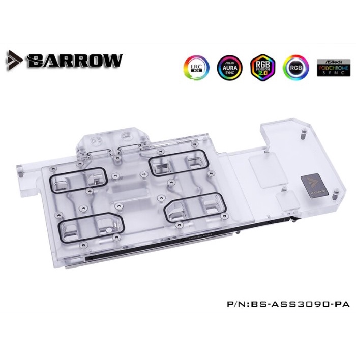 BARROW BS-ASS3090-PA GPU Block ASUS STRIX RTX 3090 BUNDLE BACKPLATE