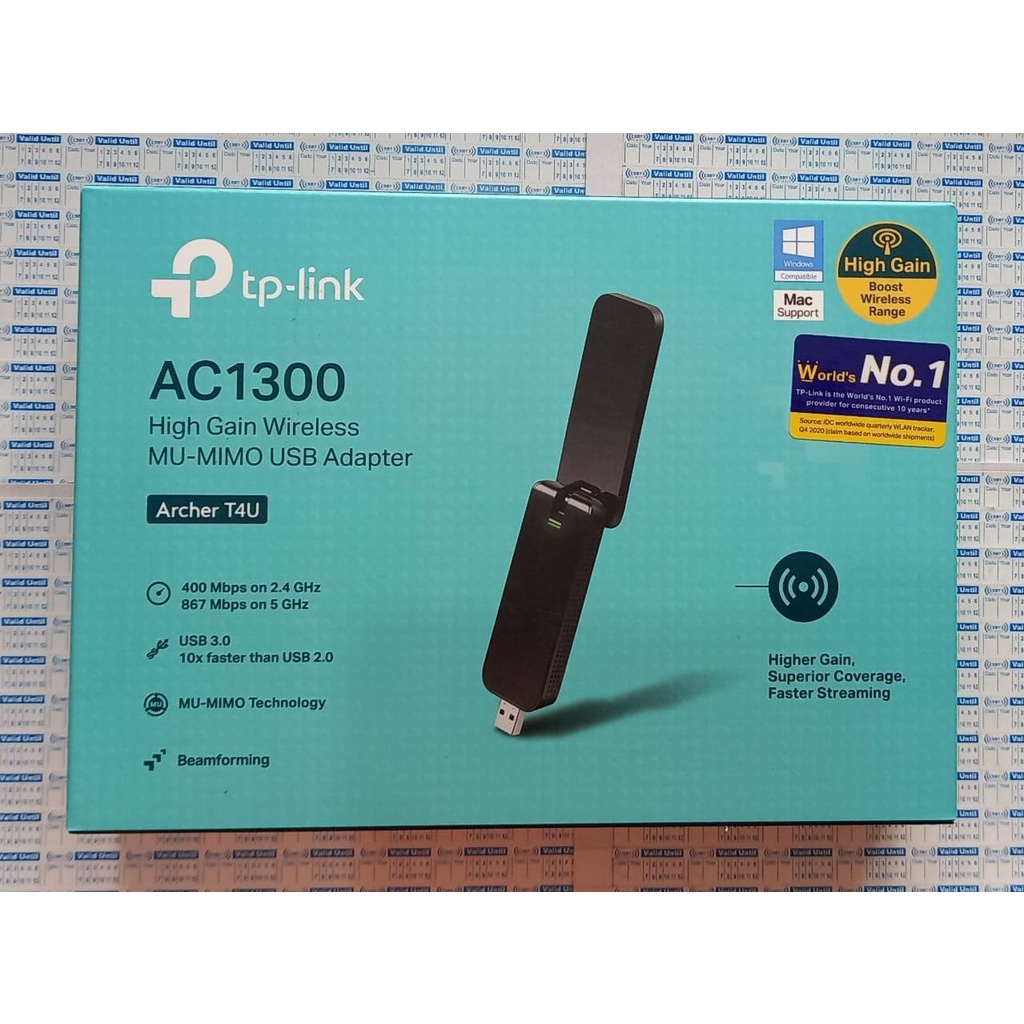 TPLINK  Archer T4U AC1300 Wireless Dual Band USB Wifi Adapter