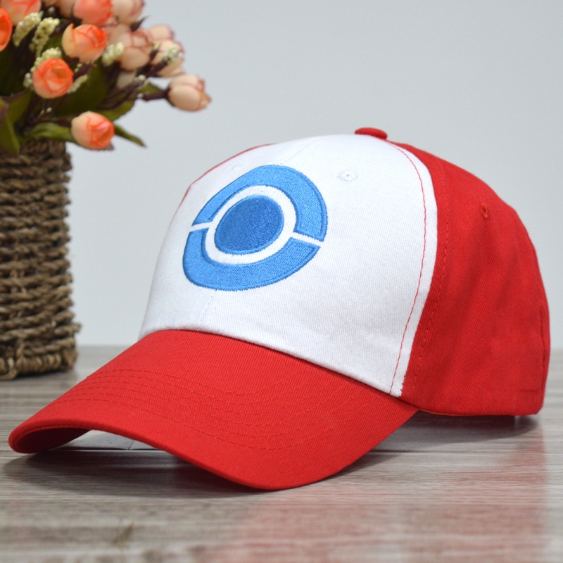 Topi baseball Motif Bordir Kartun anime Pok Mon