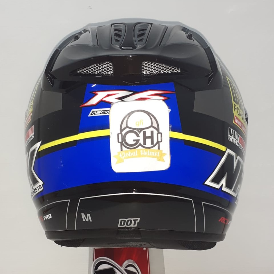 HELM NHK R6 MOTIF RALLY BLACK BLUE