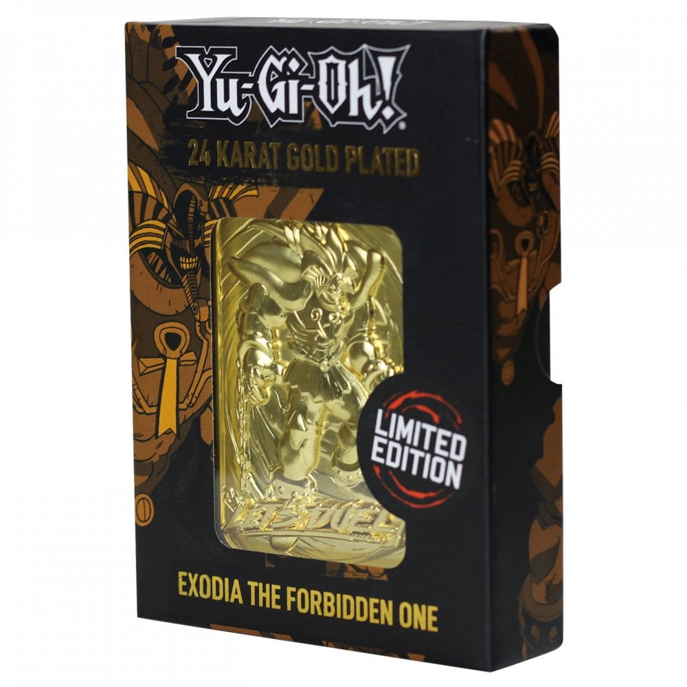 Exodia The Forbidden One 24k Gold Plated Card Fanattik YUGIOH