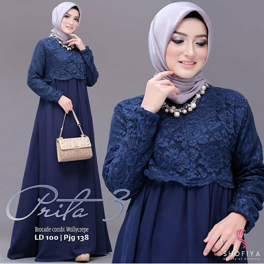 PRITHA DRESS / casual dress / maxi / dress wanita muslimah / baju kekinian