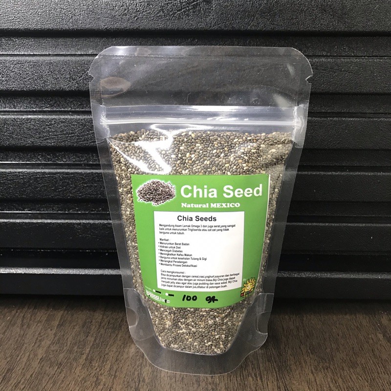 BLACK CHIA SEED NATURAL MEXICO 100Gram