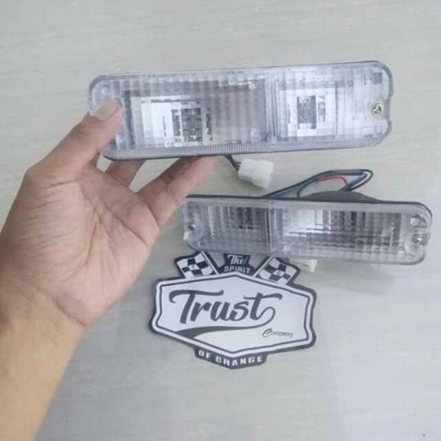 Lampu Bemper Depan custom Kijang Super atau Grand Rover model foglamp plus sein