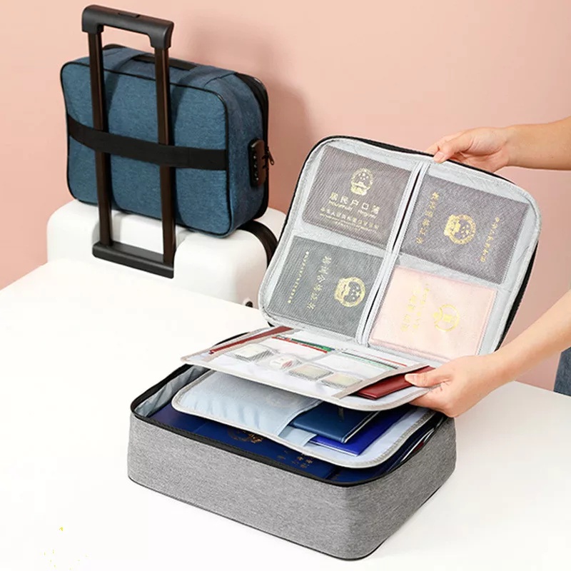 Tas Dokumen C06 Tempat Penyimpanan File Travel Bag Storage Box dengan Digit Security Lock