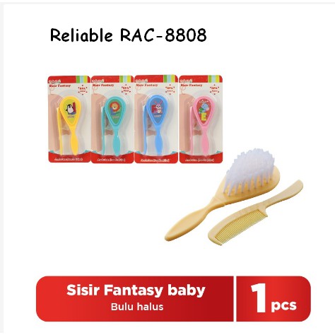 RELIABLE Sisir Fantasi Bulu Halus Untuk Rambut Bayi RAC-8808