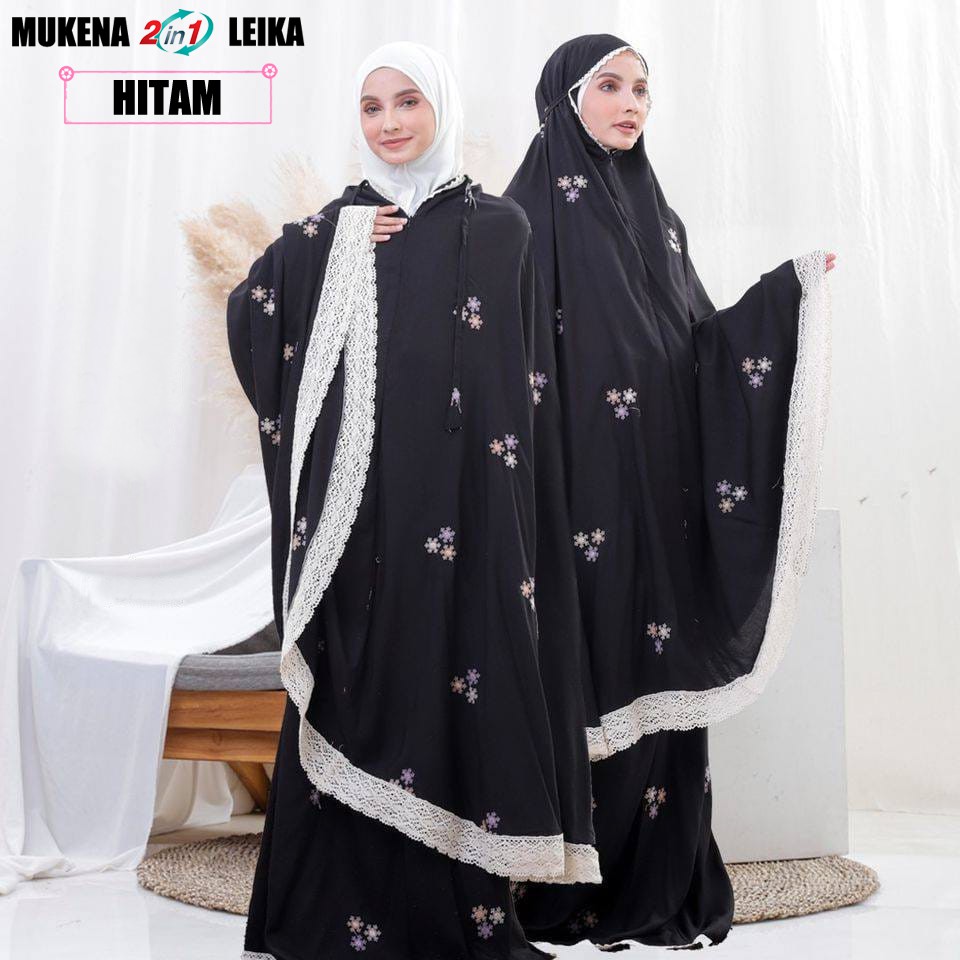 Mukena 2 in 1 Mukena Resleting Mukena Dewasa Mukena Rayon Dewasa 2 in 1 Mukena Bali anak Perempuan