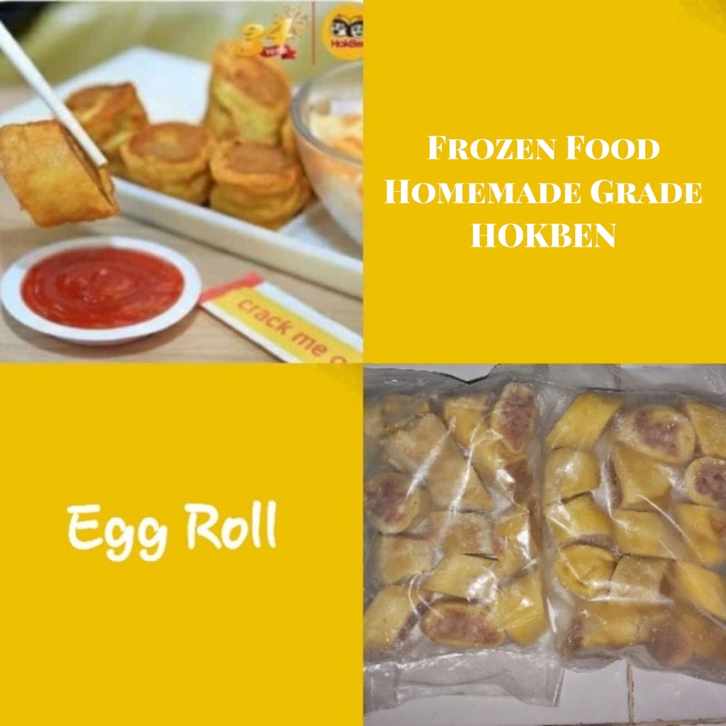 

Egg Chicken Roll Homemade Grade HOKBEN Isi 15pcs