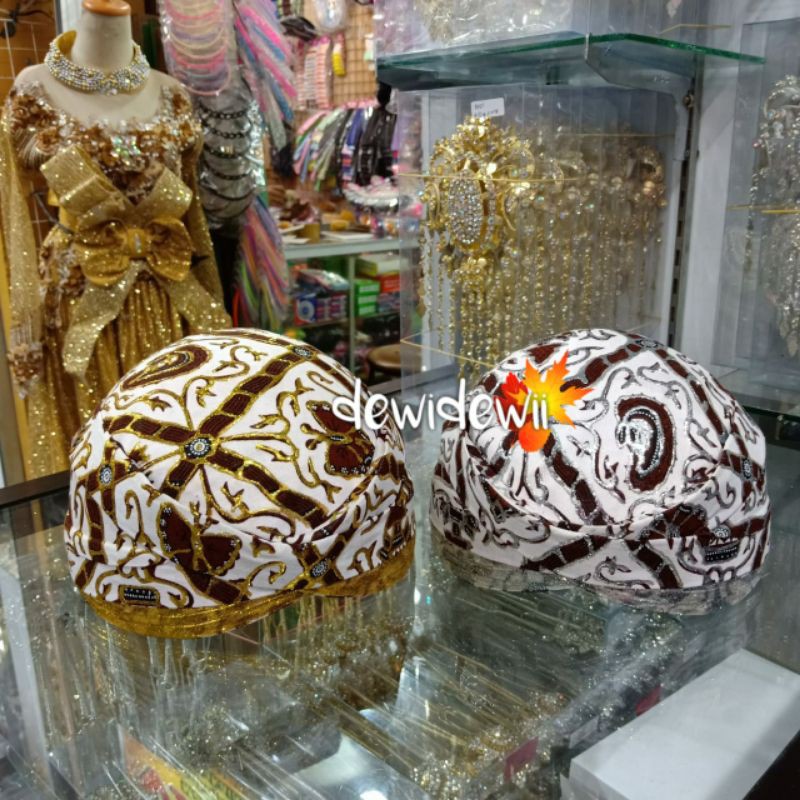 Blangkon Pengantin SUNDA, Motif Batik (BANYAK PILIHAN MOTIF)