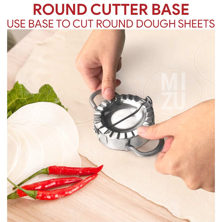 MIZU GYOZA Pembuat Wonton Jiaozi Puff Pastel Pangsit Dumpling Maker Stainless Steel-1