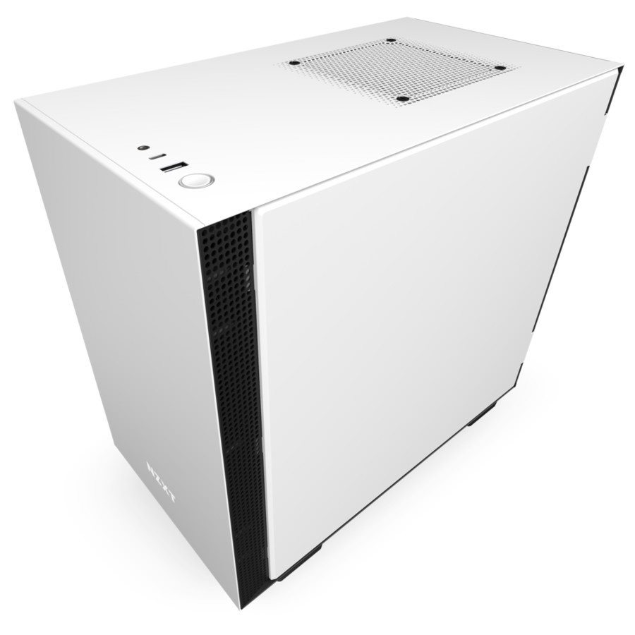 NZXT H210 MATTE WHITE - MINI ITX SIDE TEMPERED GLASS